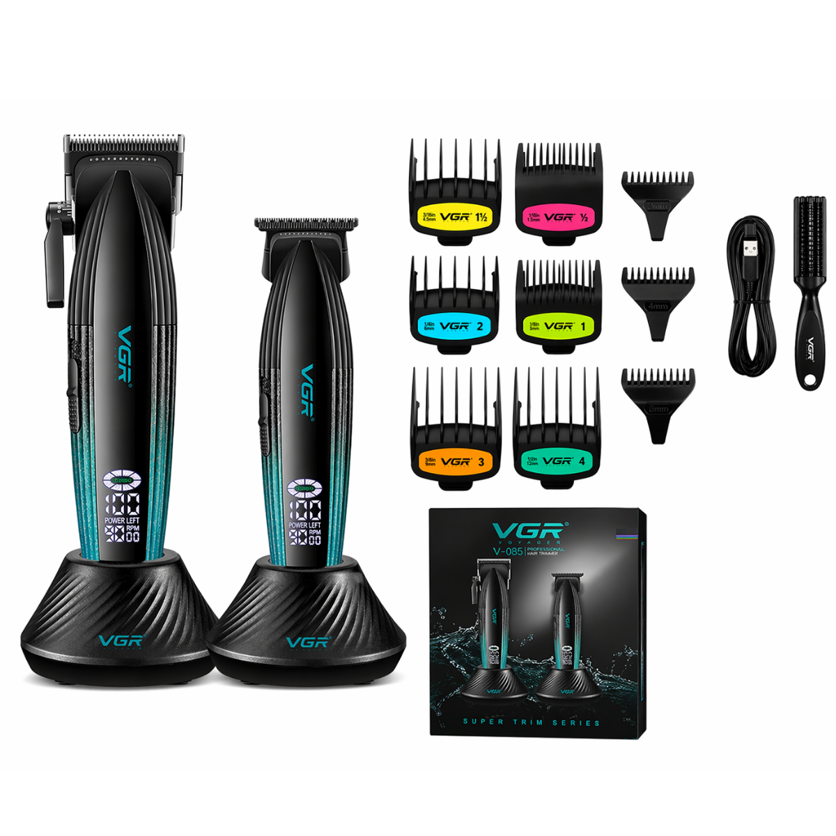 ماشین اصلاح وی جی آر مدل V-889 S2 با برش مستقیم و استیل ضد زنگ