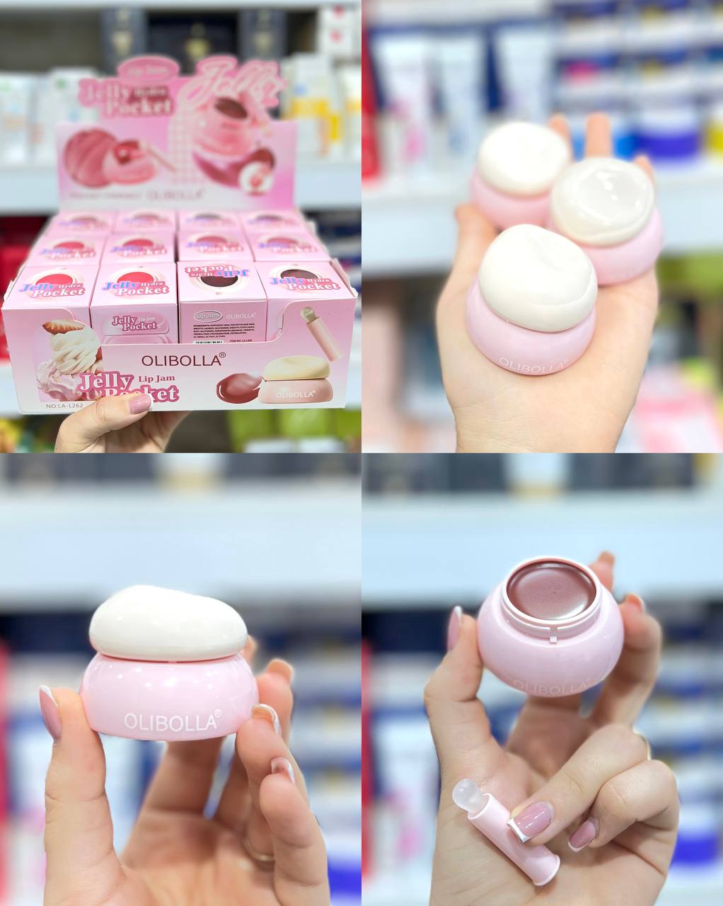مربای لب اولیبولا OLIBOLLA lip jam بسته 24عددی