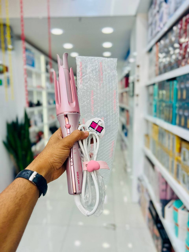 دستگاه کرلی صورتی شیگلم SHEGLAM (۲۵mm)